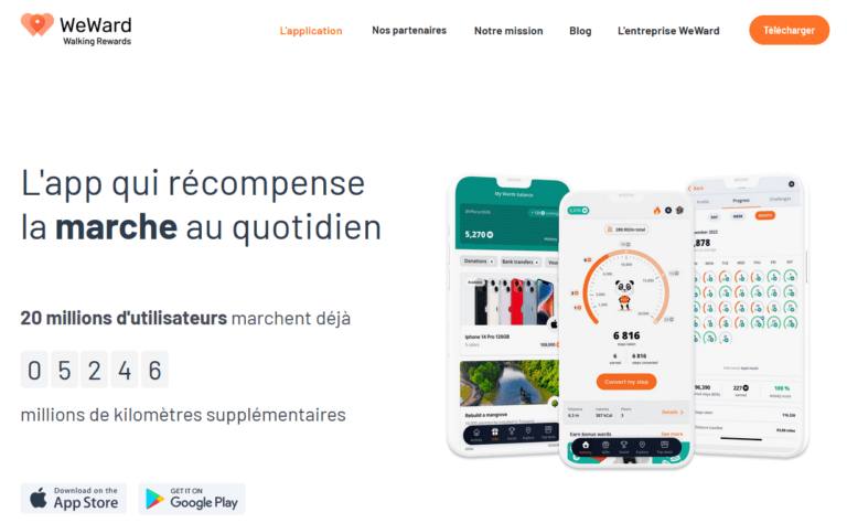 weward, L'app qui récompense la marche au quotidien