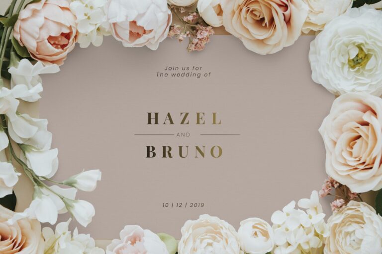 Créez une carte d’invitation pour partager votre mariage