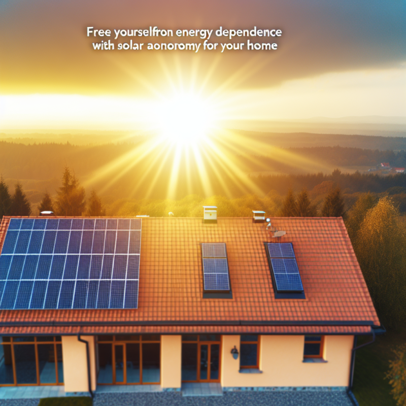 Libérez-vous de la dépendance énergétique avec l'autonomie solaire pour votre maison