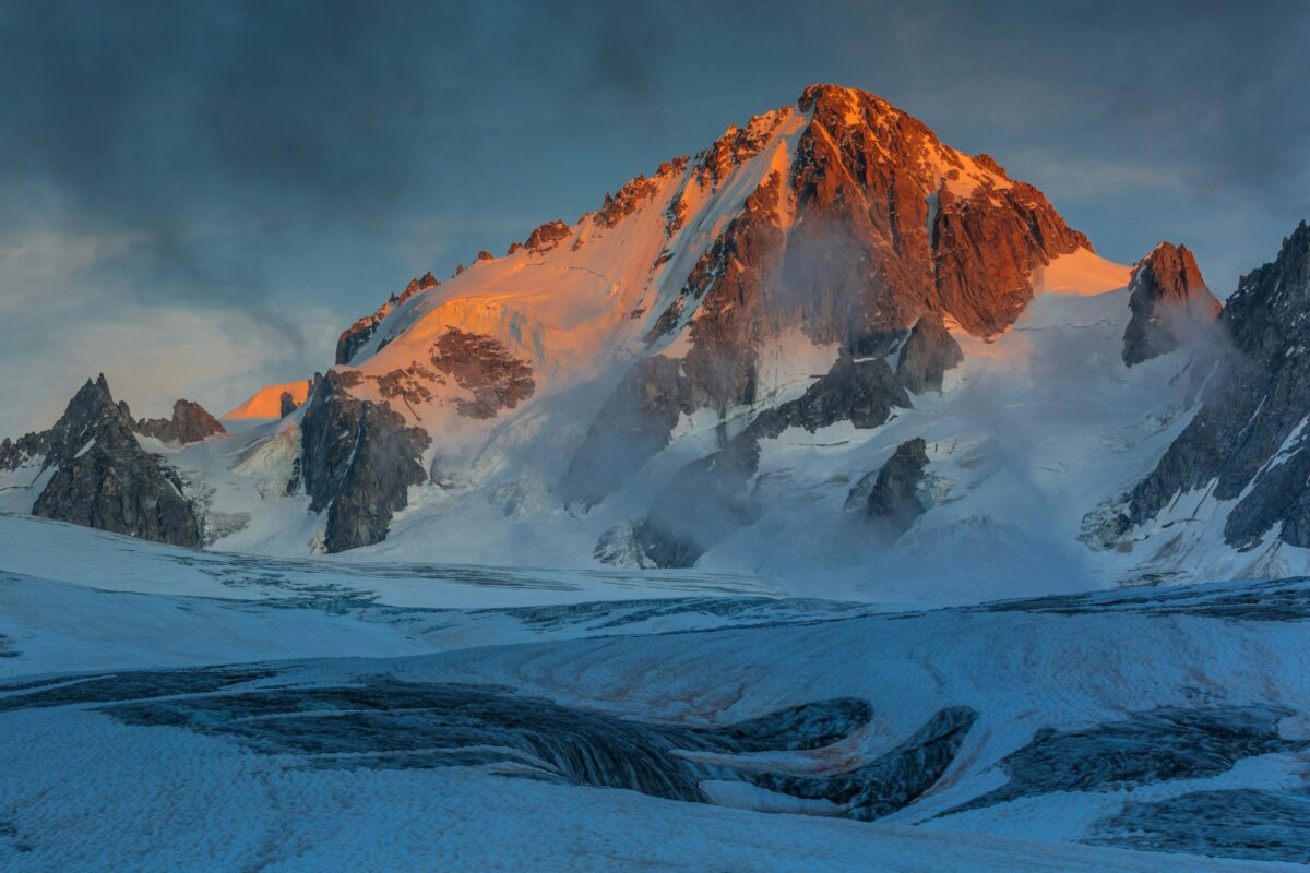 glacier du Tour dans les Alpes françaises.