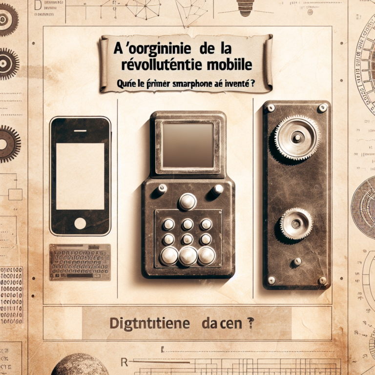 À l’origine de la révolution mobile : Quand le premier smartphone a-t-il été inventé ?