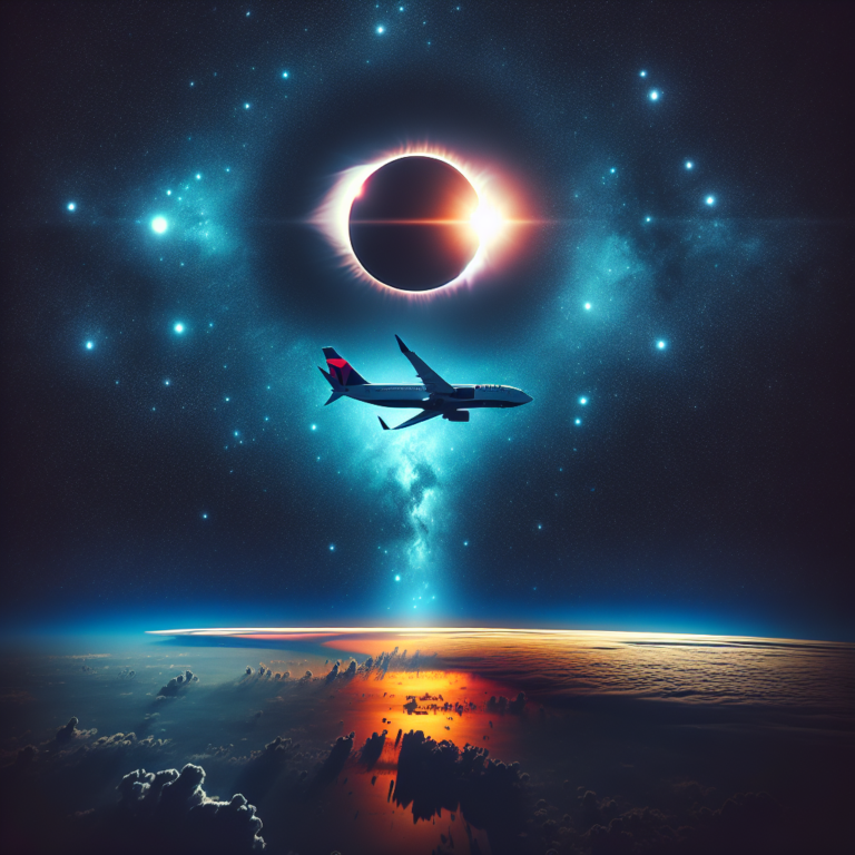Assistez à l’éclipse solaire d’avril depuis le ciel avec ce vol spécial de Delta
