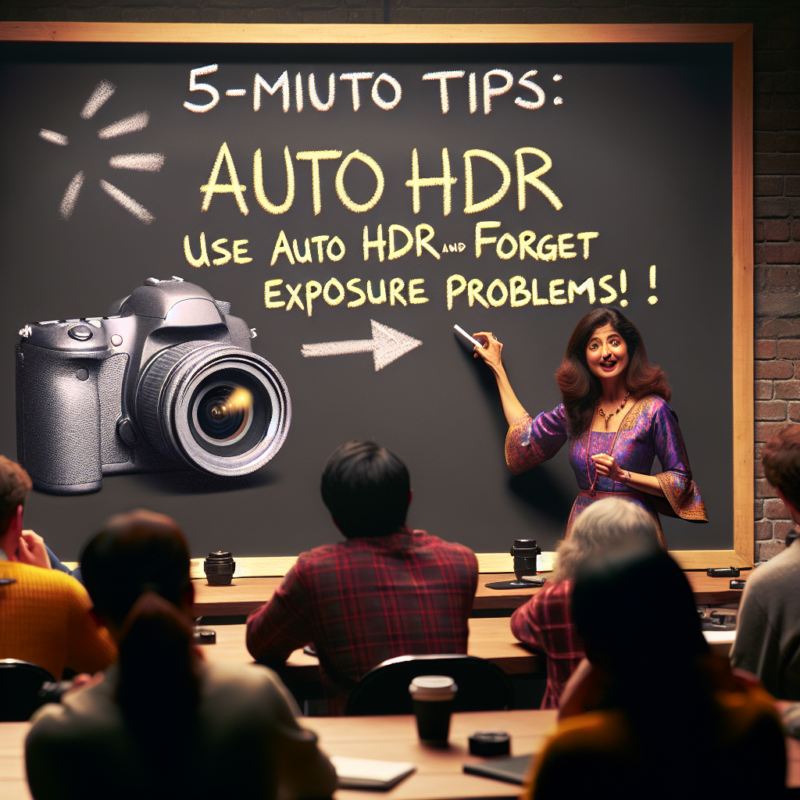 - 1 Astuces photo en 5 minutes : Utilisez l'Auto HDR et oubliez vos problèmes d'exposition !