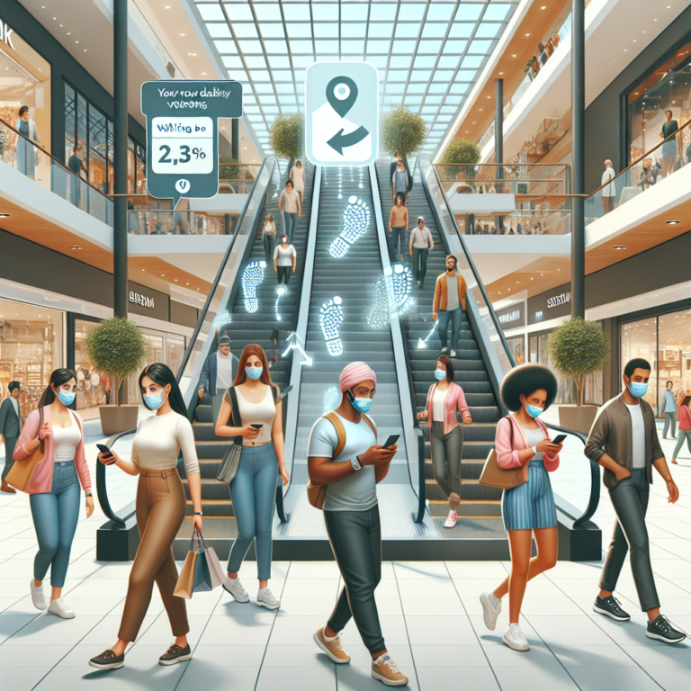 Augmenter ses pas quotidiens pendant la pandémie grâce aux programmes de marche dans les centres commerciaux via smartphone