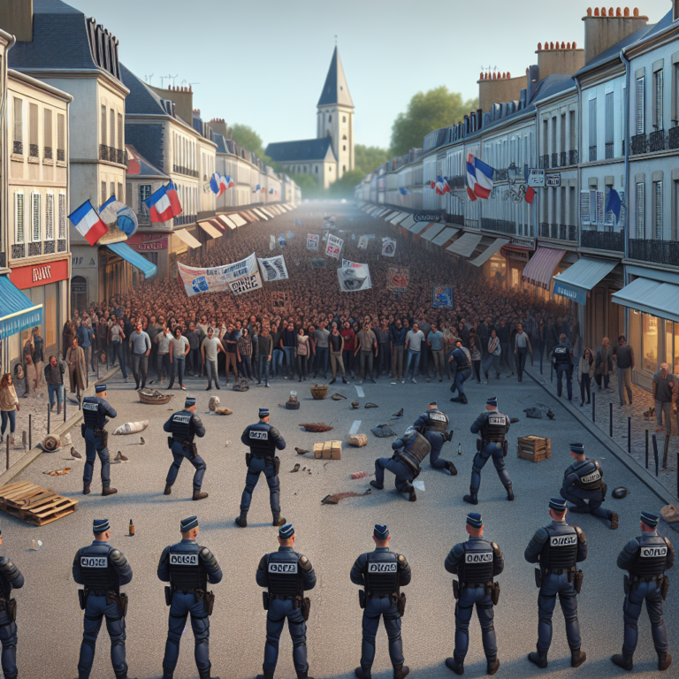 Dax face aux tensions : intervention des forces de l’ordre lors d’une manifestation des gens du voyage