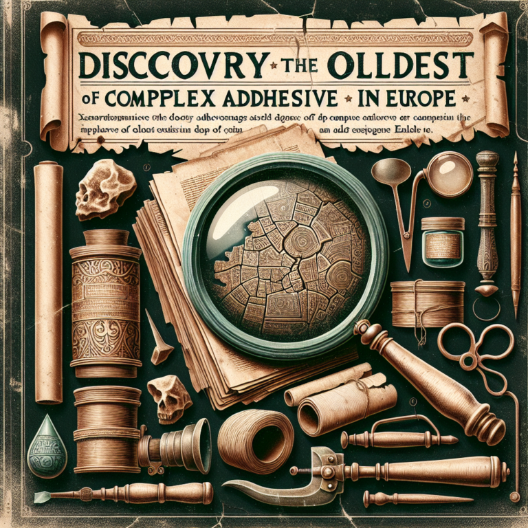 Découverte de la plus ancienne preuve d&rsquo;adhésif complexe en Europe