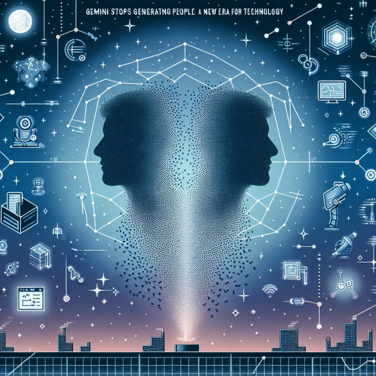 Gemini cesse de générer des personnes : une nouvelle ère pour la technologie