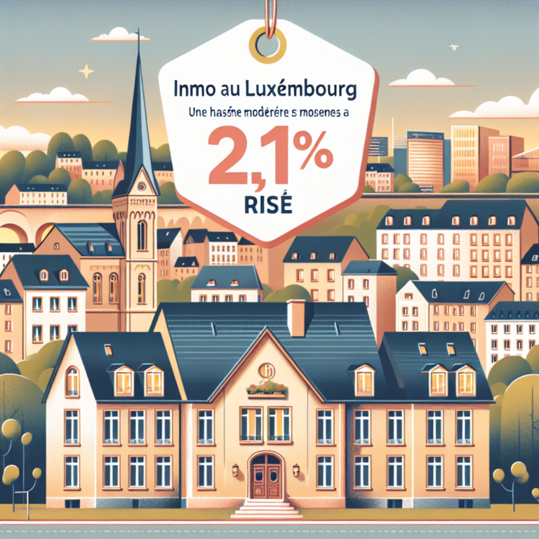 Immo au Luxembourg : une hausse modérée des prix des maisons à 2,1 %