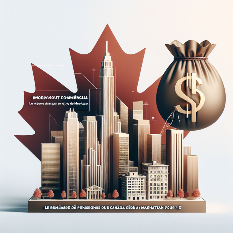 - 34 Immobilier commercial : le régime de pensions du Canada cède un projet à Manhattan pour 1 $