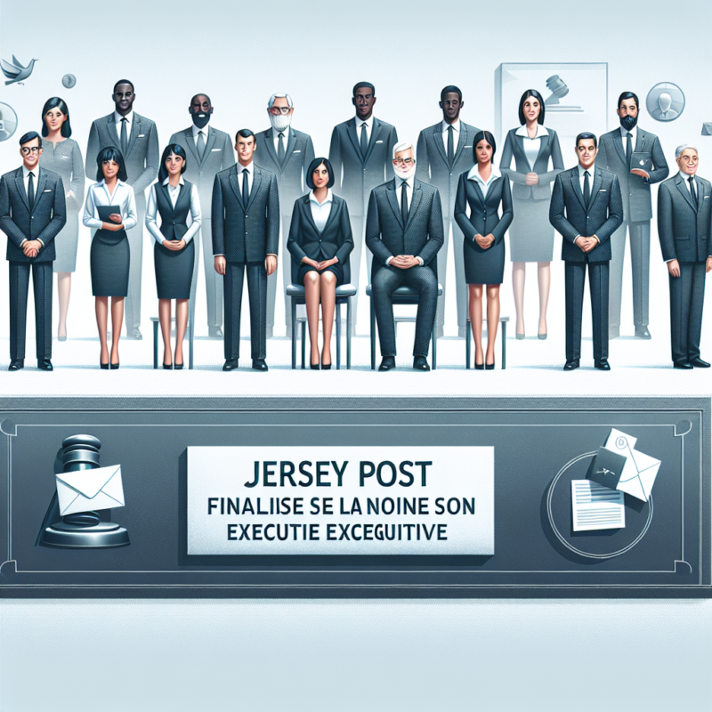 - 1 Jersey Post finalise la nomination de son équipe exécutive