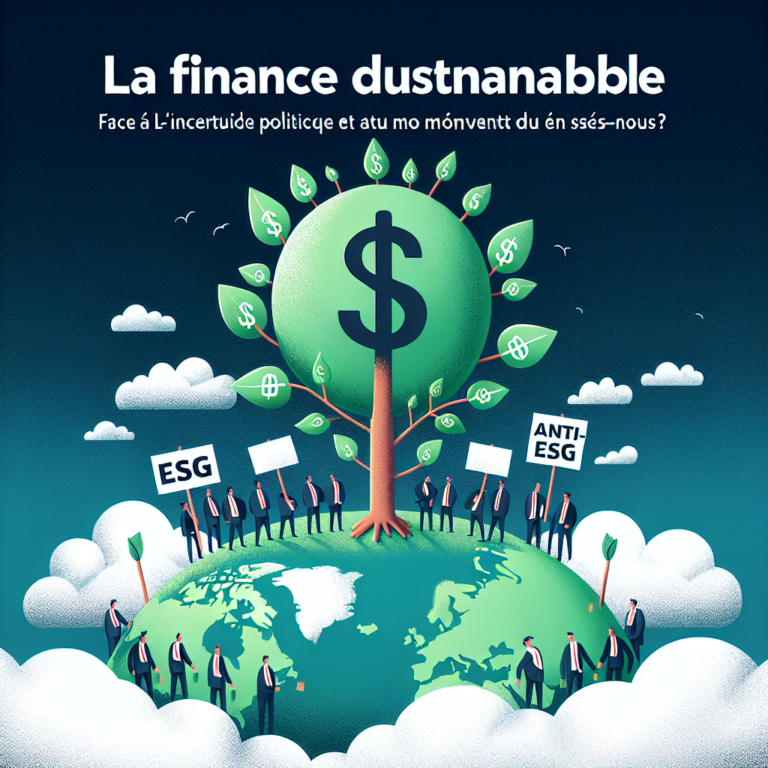 La finance durable face à l&rsquo;incertitude politique et au mouvement anti-ESG : où en sommes-nous ?