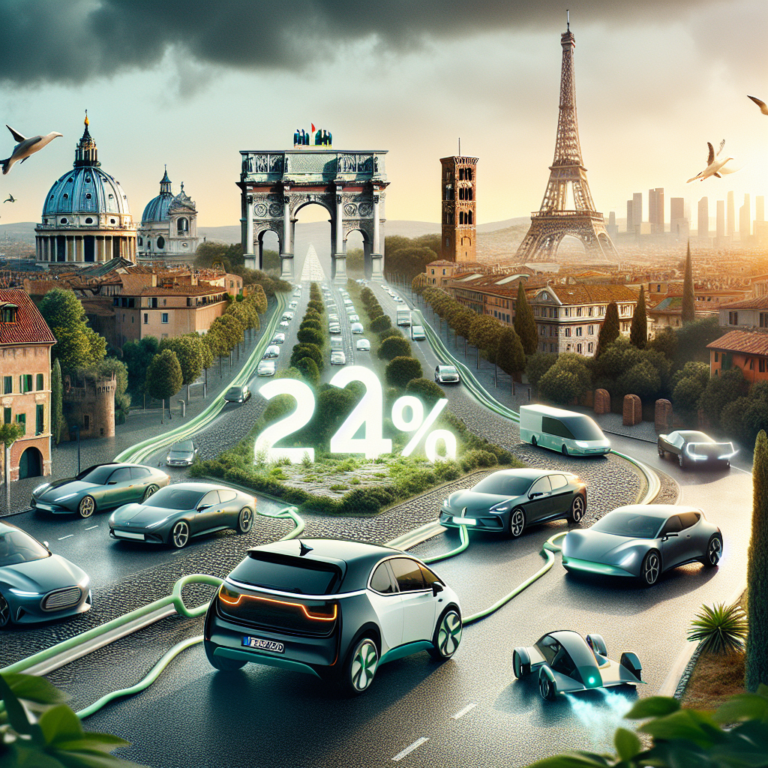 La part des véhicules électriques atteint 24 % en Europe : vers une mobilité plus verte