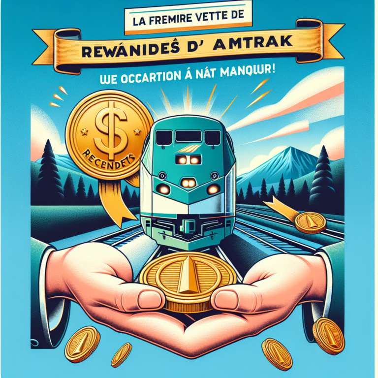 La première vente de récompenses d’Amtrak : une occasion à ne pas manquer