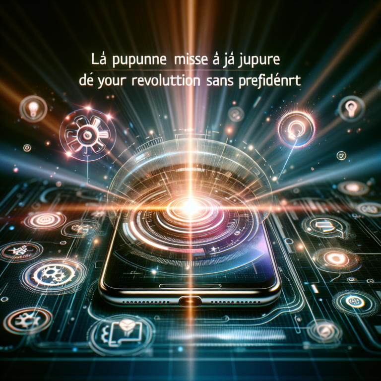La prochaine mise à jour de votre smartphone : une révolution sans précédent