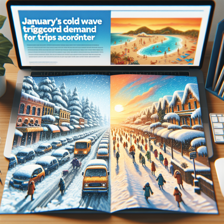 La vague de froid de janvier entraîne une demande record pour les voyages selon Örebronyheter