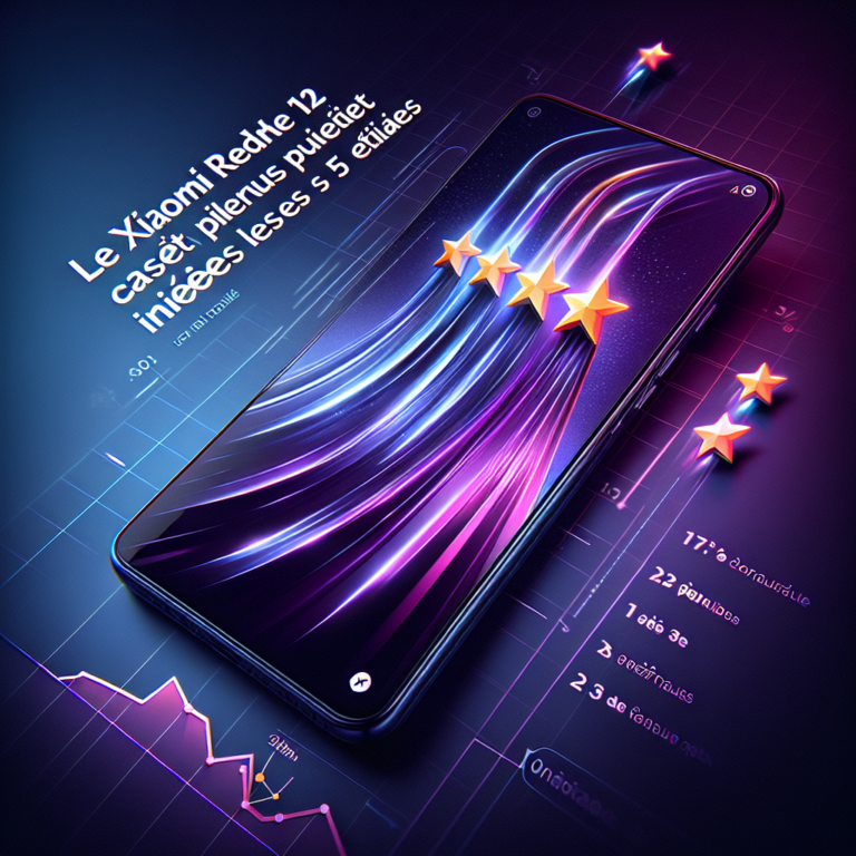 Le Xiaomi Redmi Note 12 à prix cassé séduit plus de 1000 internautes avec ses 5 étoiles