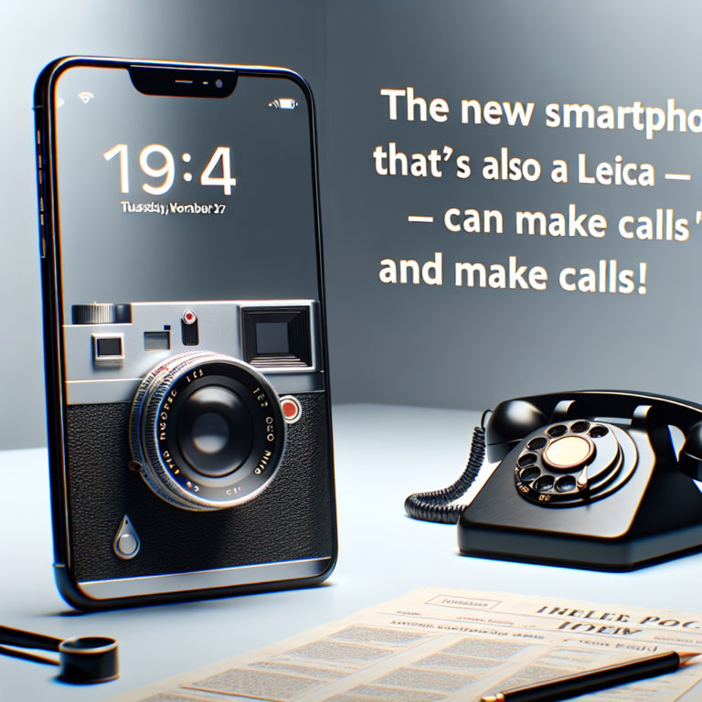 - 10 Le nouveau smartphone de Xiaomi : un Leica qui peut passer des appels