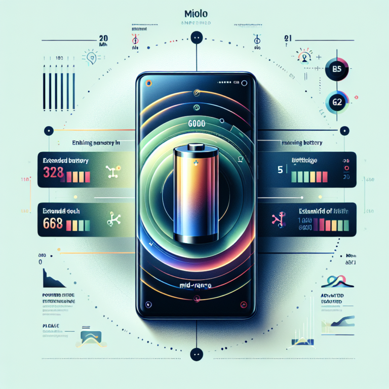 Le nouveau smartphone milieu de gamme et sa batterie longue durée de 6 000 mAh