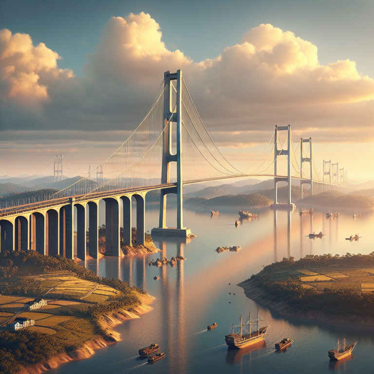 Le pont suspendu le plus long du monde relie l&rsquo;Europe à l&rsquo;Asie et réduit le temps de trajet de 93%