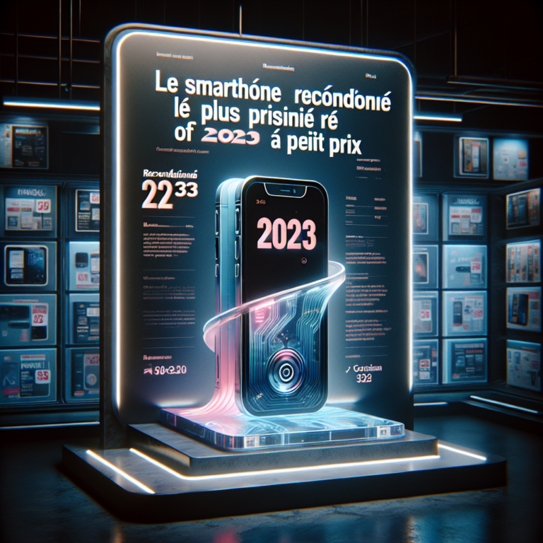 Le smartphone reconditionné le plus prisé de 2023 à petit prix