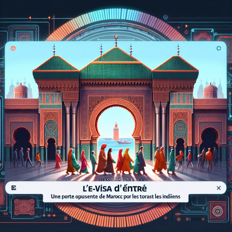 L’e-visa d’entrée : une porte ouverte sur le Maroc pour les touristes indiens
