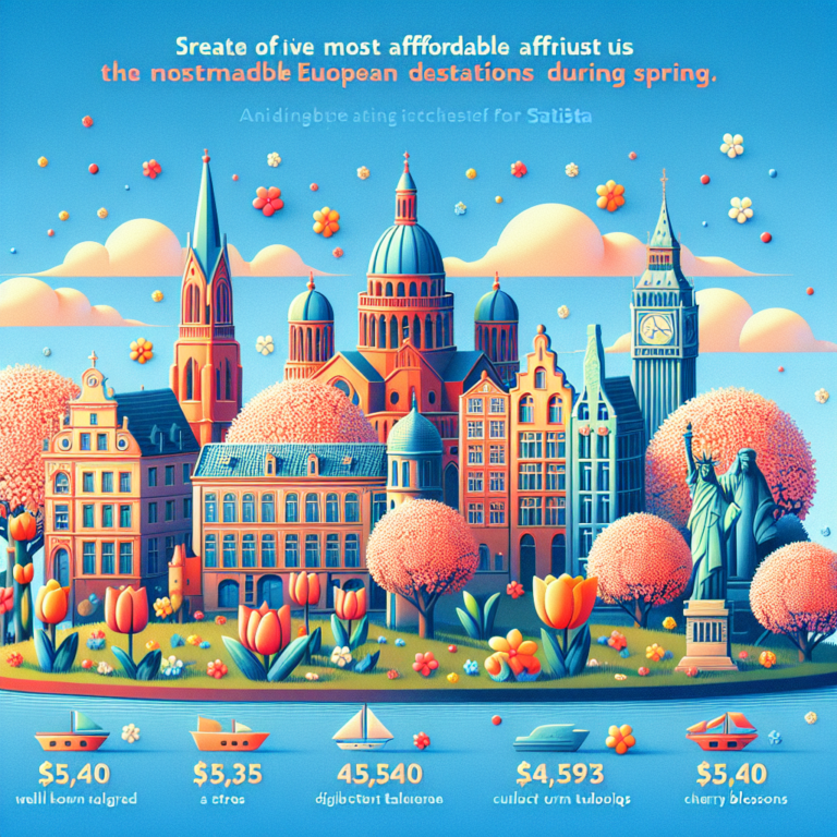 Les 5 destinations européennes les plus abordables ce printemps, selon Statista