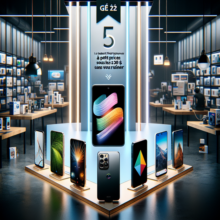 Les 5 meilleurs smartphones à petit prix sous les 200 $ : trouvez le vôtre sans vous ruiner