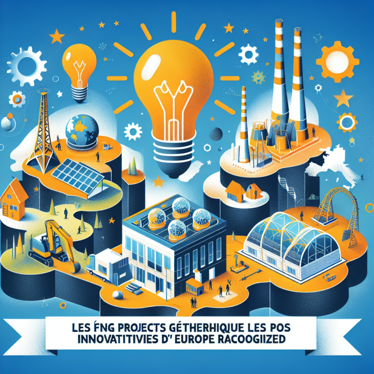 Les cinq projets géothermiques les plus innovants d&rsquo;Europe reconnus