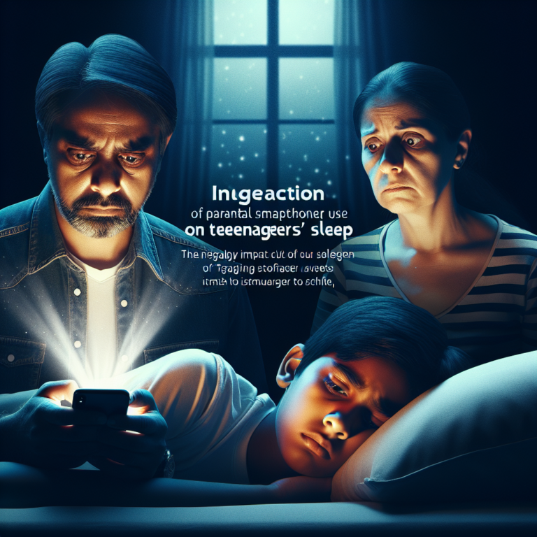 L’impact négatif de l’utilisation du smartphone par les parents sur le sommeil des adolescents