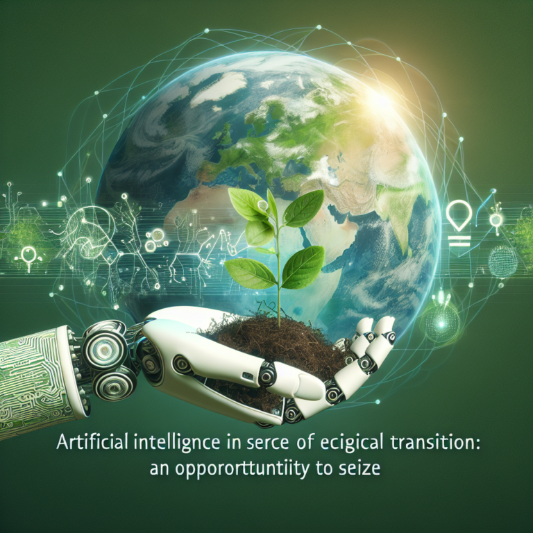 L&rsquo;intelligence artificielle au service de la transition écologique : une opportunité à saisir