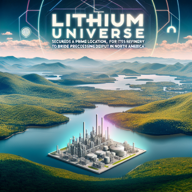 Lithium Universe sécurise un emplacement de choix pour sa raffinerie au Québec afin de combler le déficit de traitement en Amérique du Nord