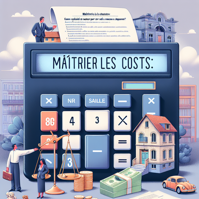 - 7 Maîtriser les coûts : comment calculer les frais de notaire lors de l’achat d’une maison ou d’un appartement ?