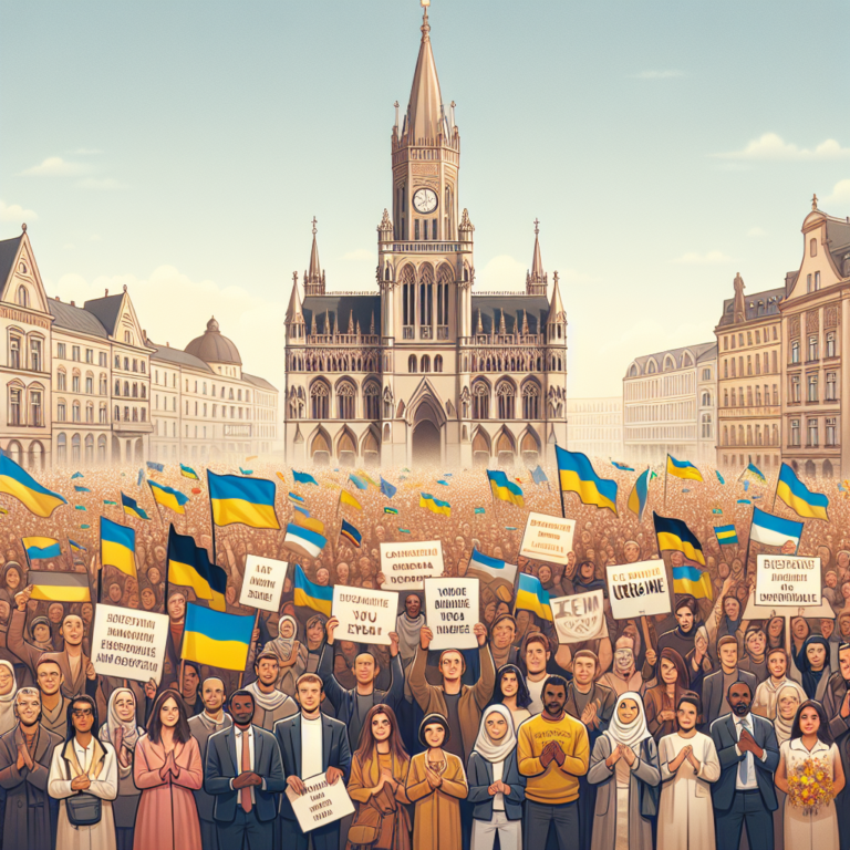 Manifestations pro-Ukraine à travers l&rsquo;Europe : un élan de solidarité au premier anniversaire de la guerre