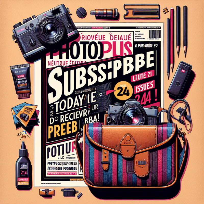 - 1 PhotoPlus Nouvelle Édition : Abonnez-vous aujourd'hui et recevez un sac pour appareil photo gratuit avec le numéro 214 !