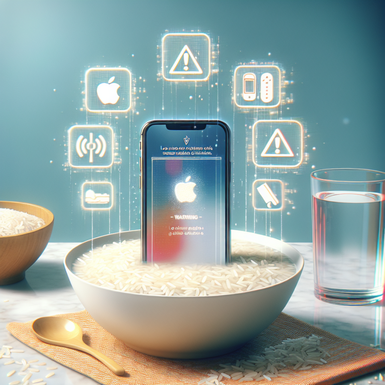 Pourquoi Apple déconseille d’utiliser du riz pour sécher votre iPhone