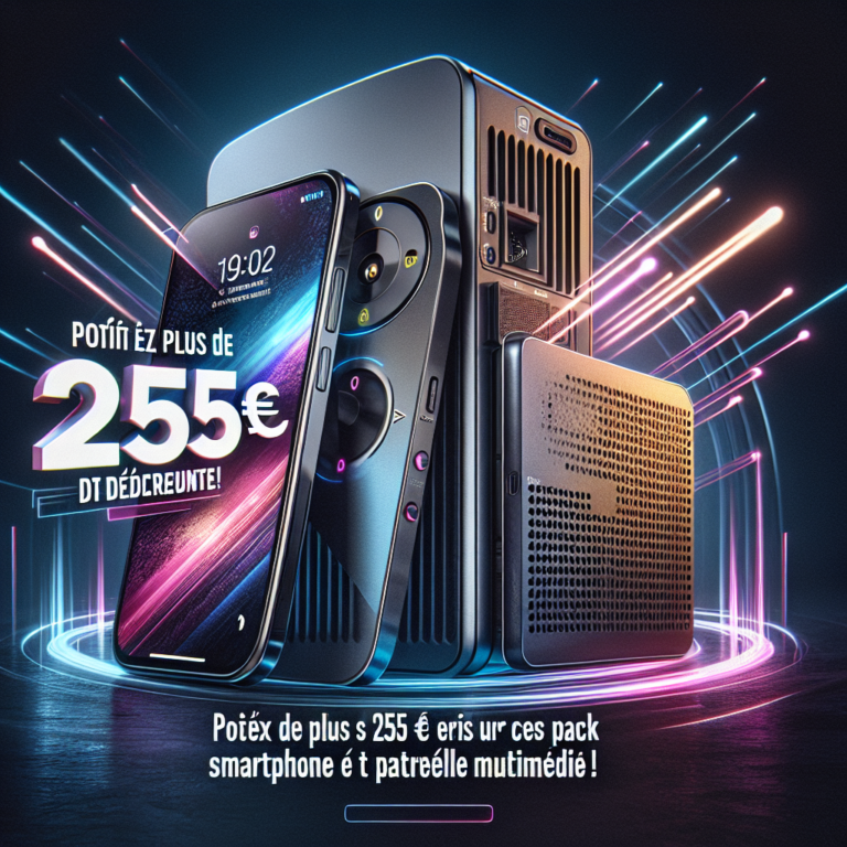 Profitez de plus de 255 € de réduction sur ce pack smartphone et passerelle multimédia !