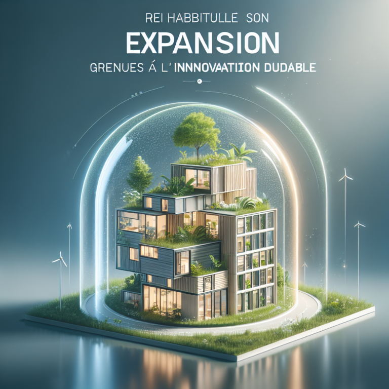 - 16 REI Habitat stimule son expansion grâce à l’innovation durable