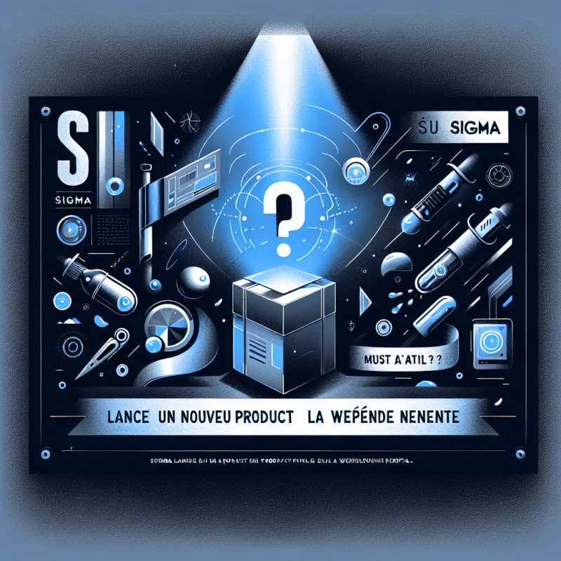 Sigma lance un nouveau produit la semaine prochaine – mais de quoi s'agit-il ?