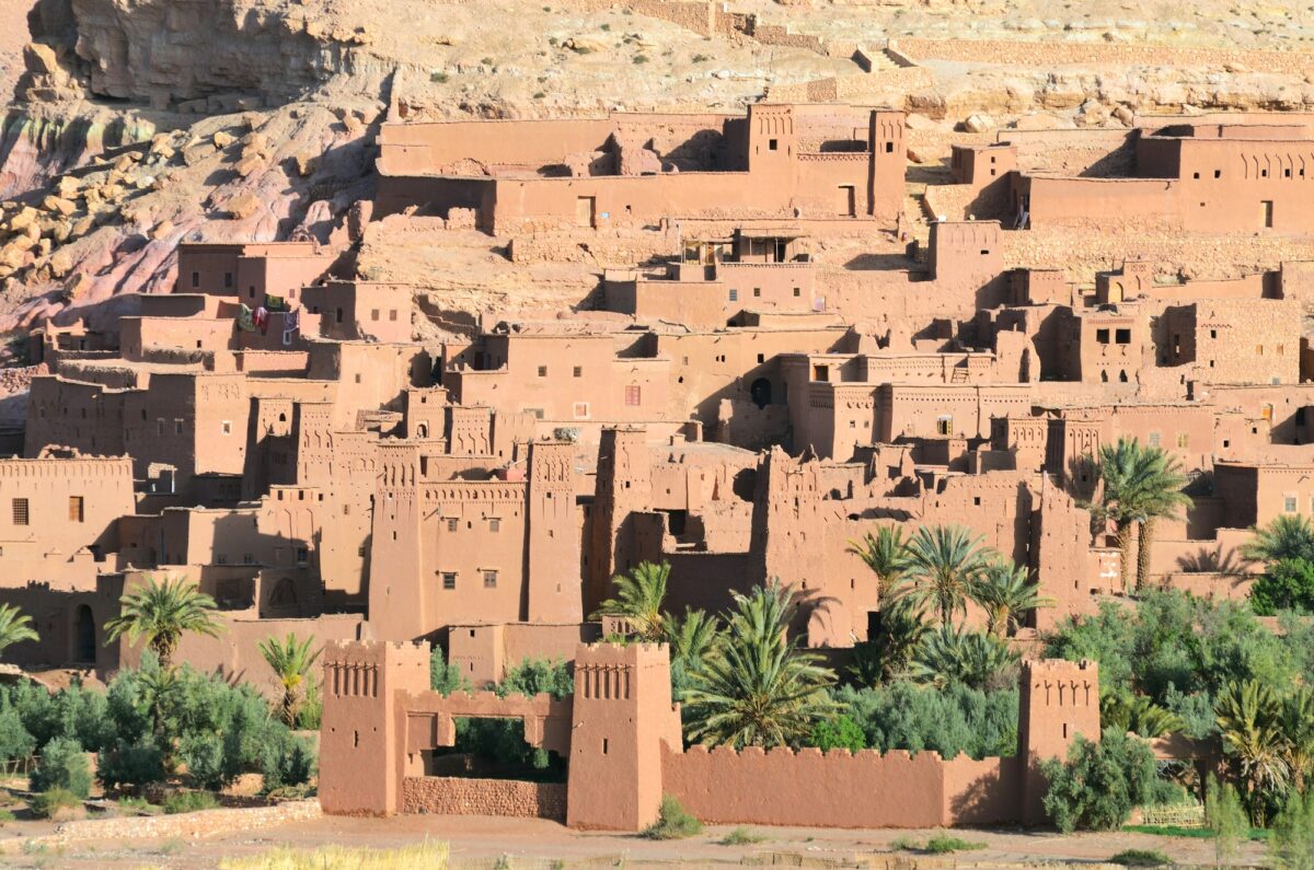 Kasbah d'Ait-Ben-Haddou au Maroc, en Afrique.