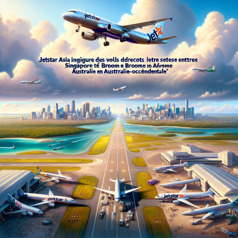Jetstar Asia inaugure des vols directs entre Singapour et Broome en Australie-Occidentale