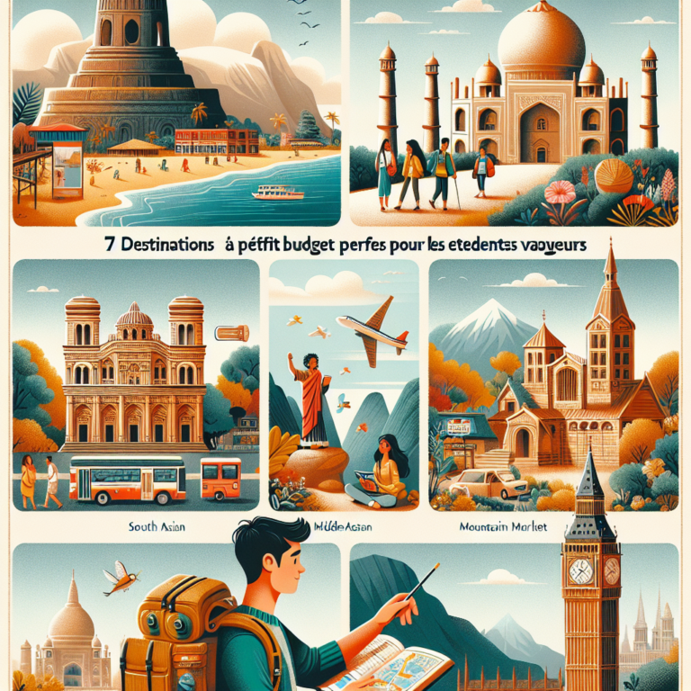 7 destinations à petit budget parfaites pour les étudiants voyageurs
