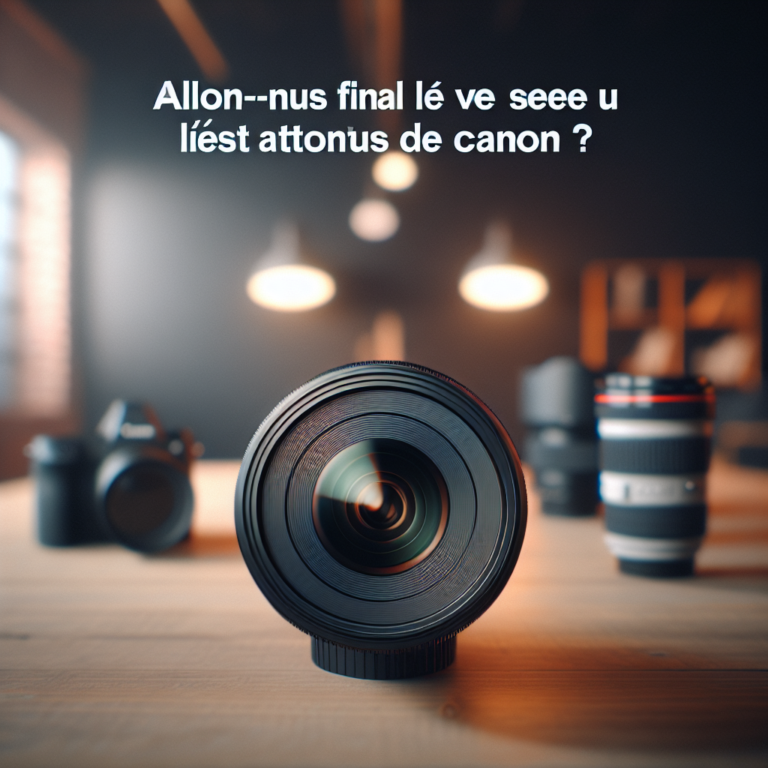 - 14 Allons-nous enfin voir l’un des objectifs les plus attendus de Canon ?