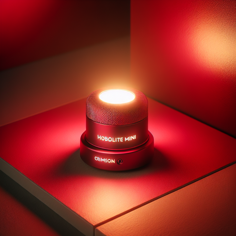 - 1 Allumez la lumière rouge avec l'édition cramoisie du Hobolite Mini
