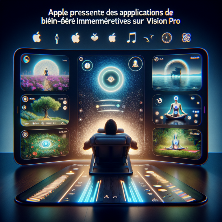 Apple présente des applications de bien-être immersives sur Vision Pro