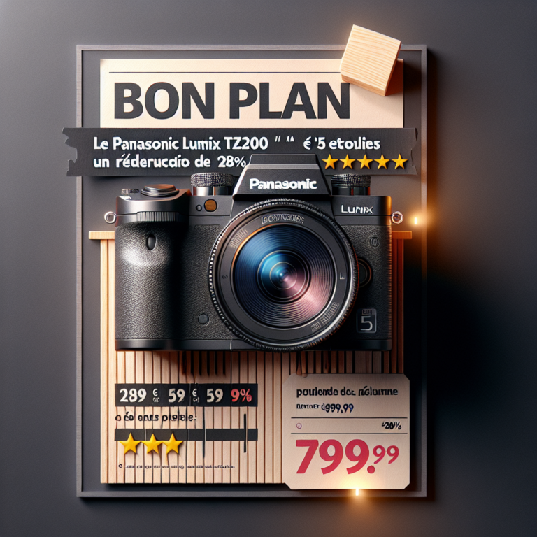 - 42 Bon plan : le Panasonic Lumix TZ200 « 5 étoiles » à seulement 799,99 €, une réduction de 28%