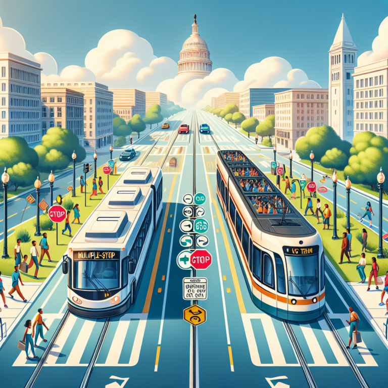 Bus ou tramway à arrêts multiples à Washington DC : lequel choisir ?