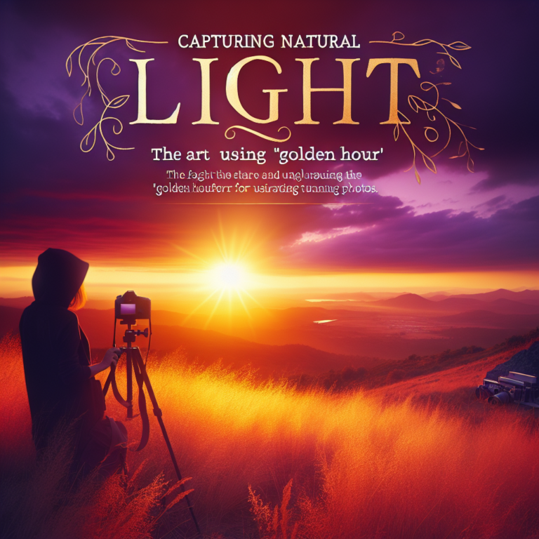- 36 Capturer la lumière naturelle : l’art d’utiliser l’heure dorée pour des photos sublimes