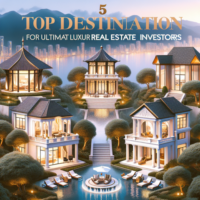 Cinq destinations prisées par les investisseurs en immobilier de luxe ultime