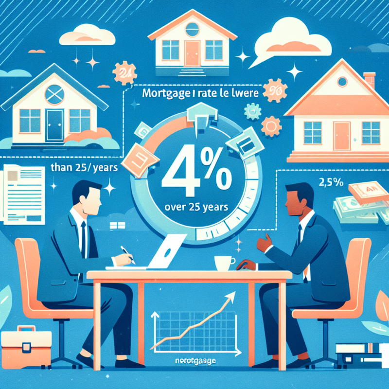 Comment obtenir un taux immobilier inférieur à 4% sur 25 ans grâce à une bonne négociation