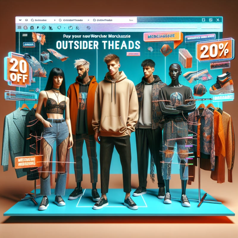 Découvrez notre nouveau site de merchandising OutsiderThreads.com et bénéficiez de 20 % de réduction
